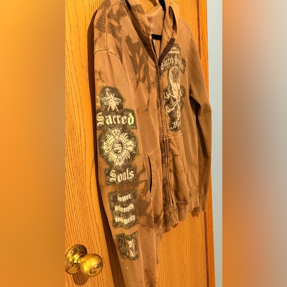 Vintage Y2K Scared Souls zip up sweatshirt - Picture 2 of 4